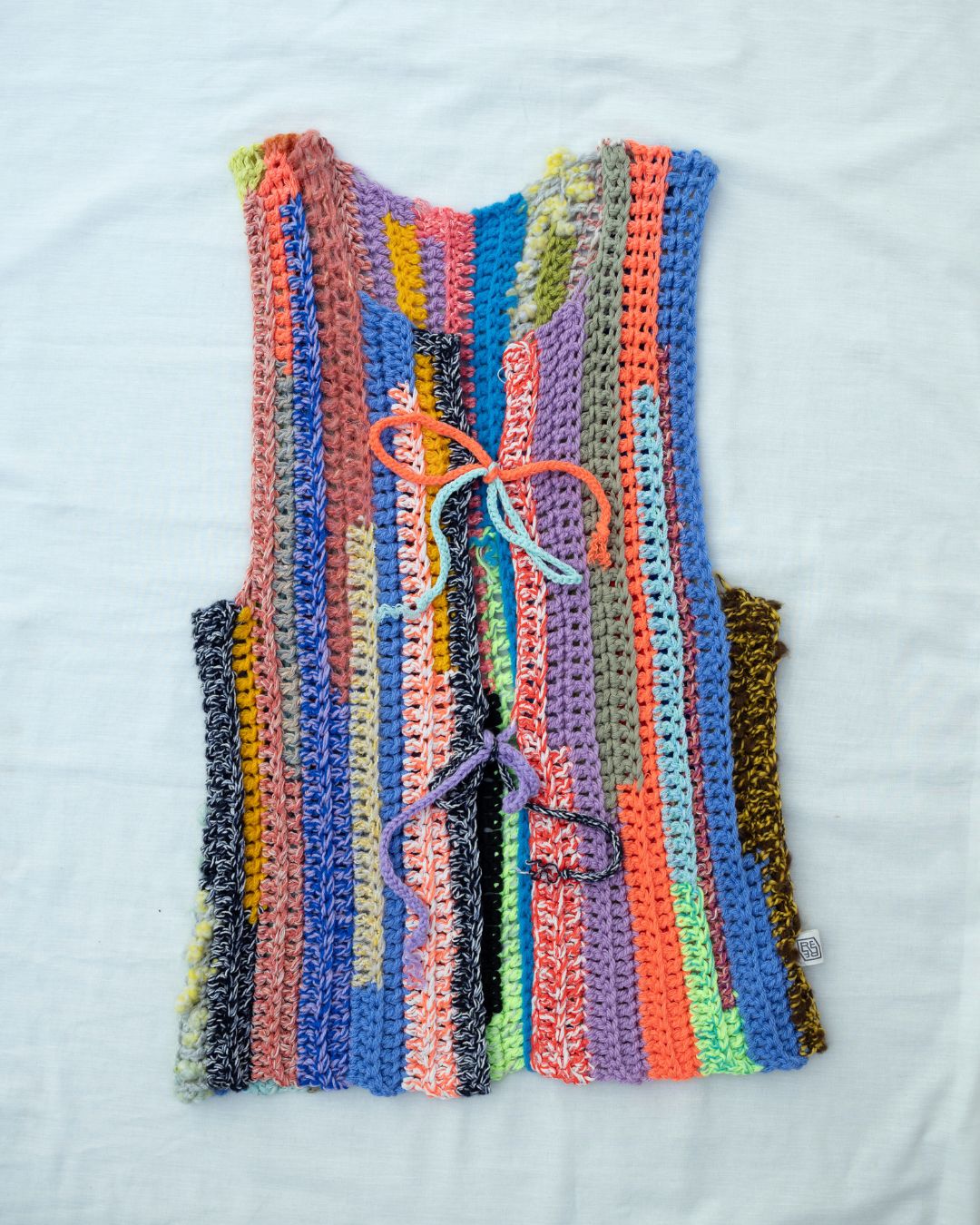 Crochet Front-Tie Vest