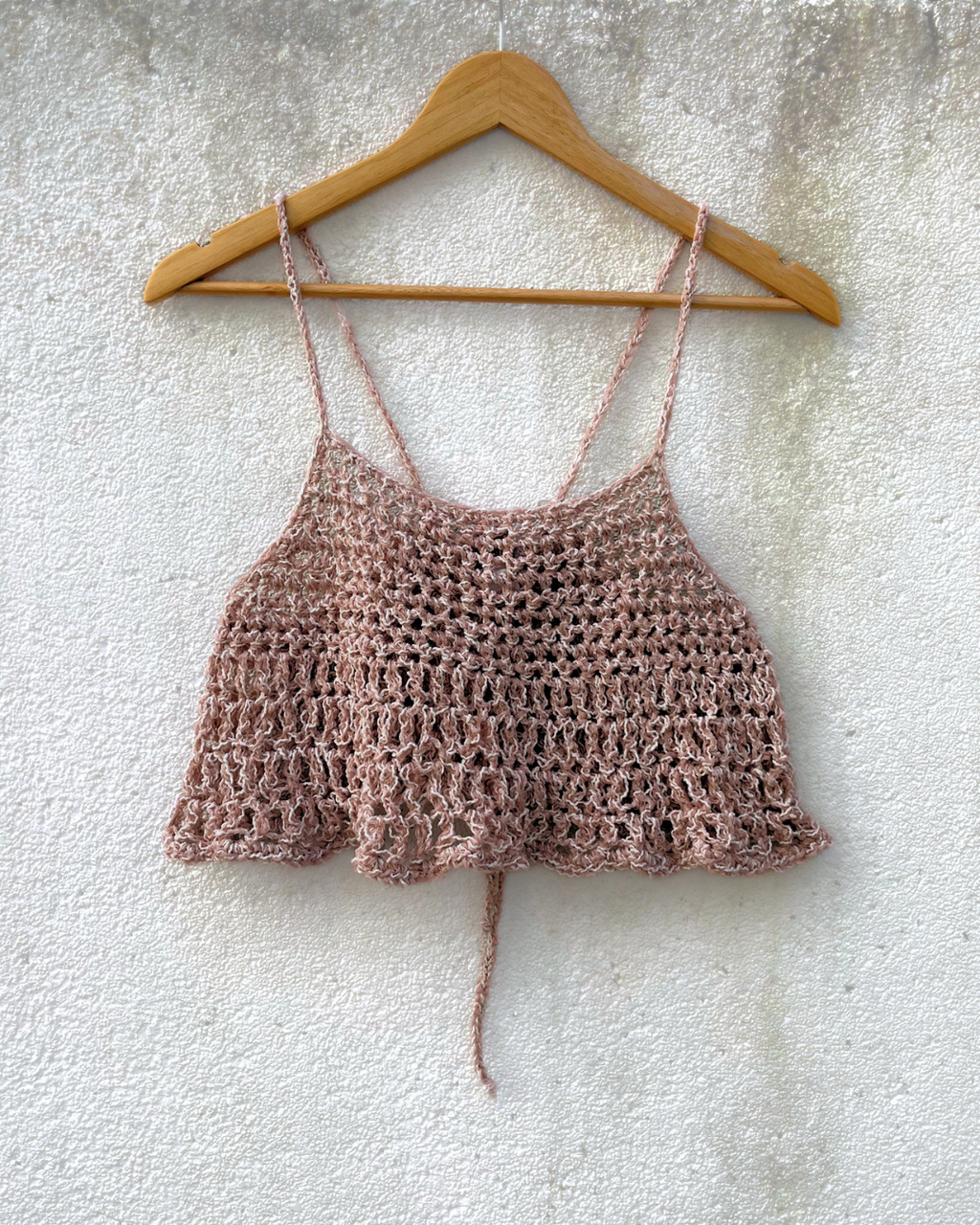 Crochet Spaghetti Tie Top