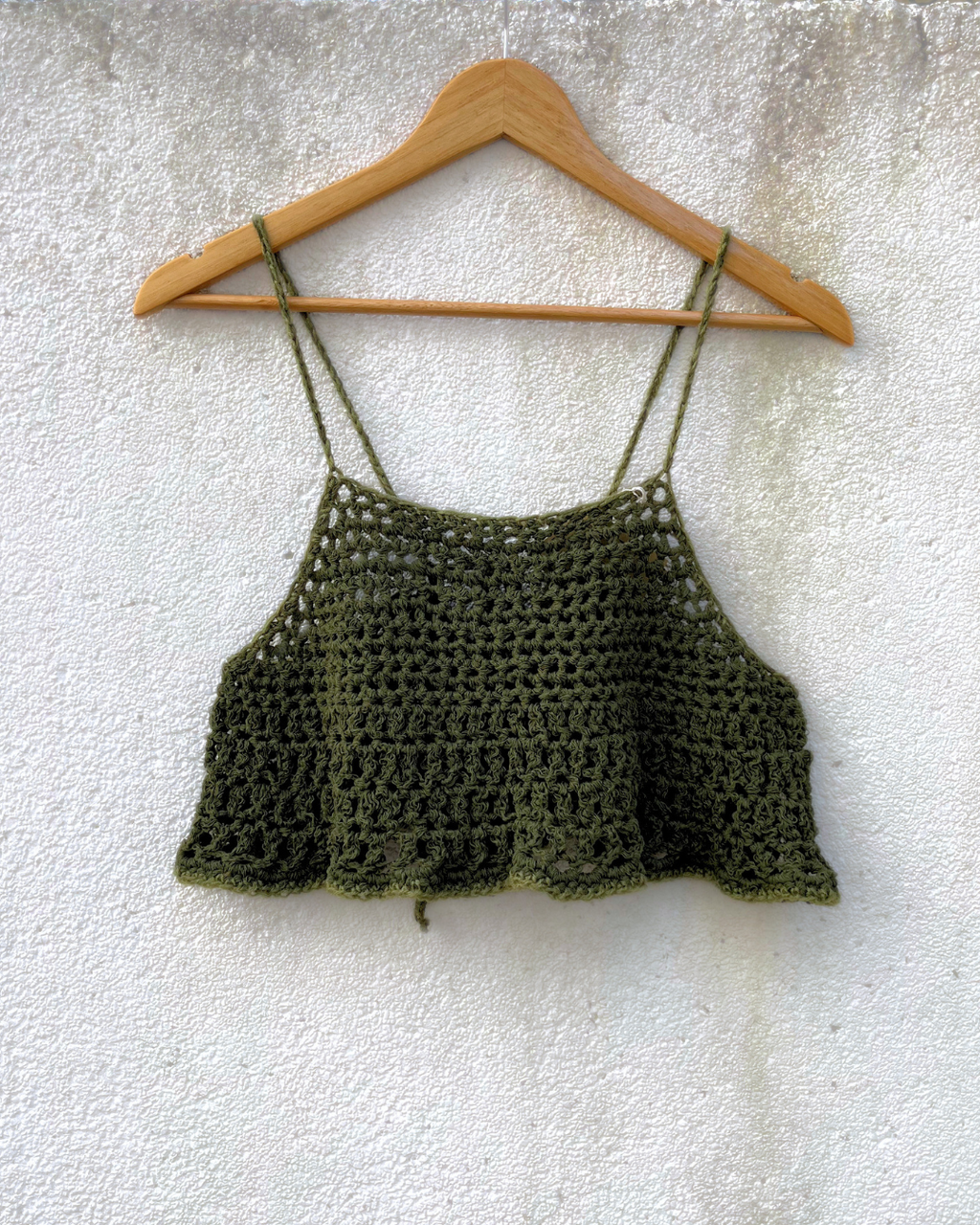 Crochet Spaghetti Tie Top