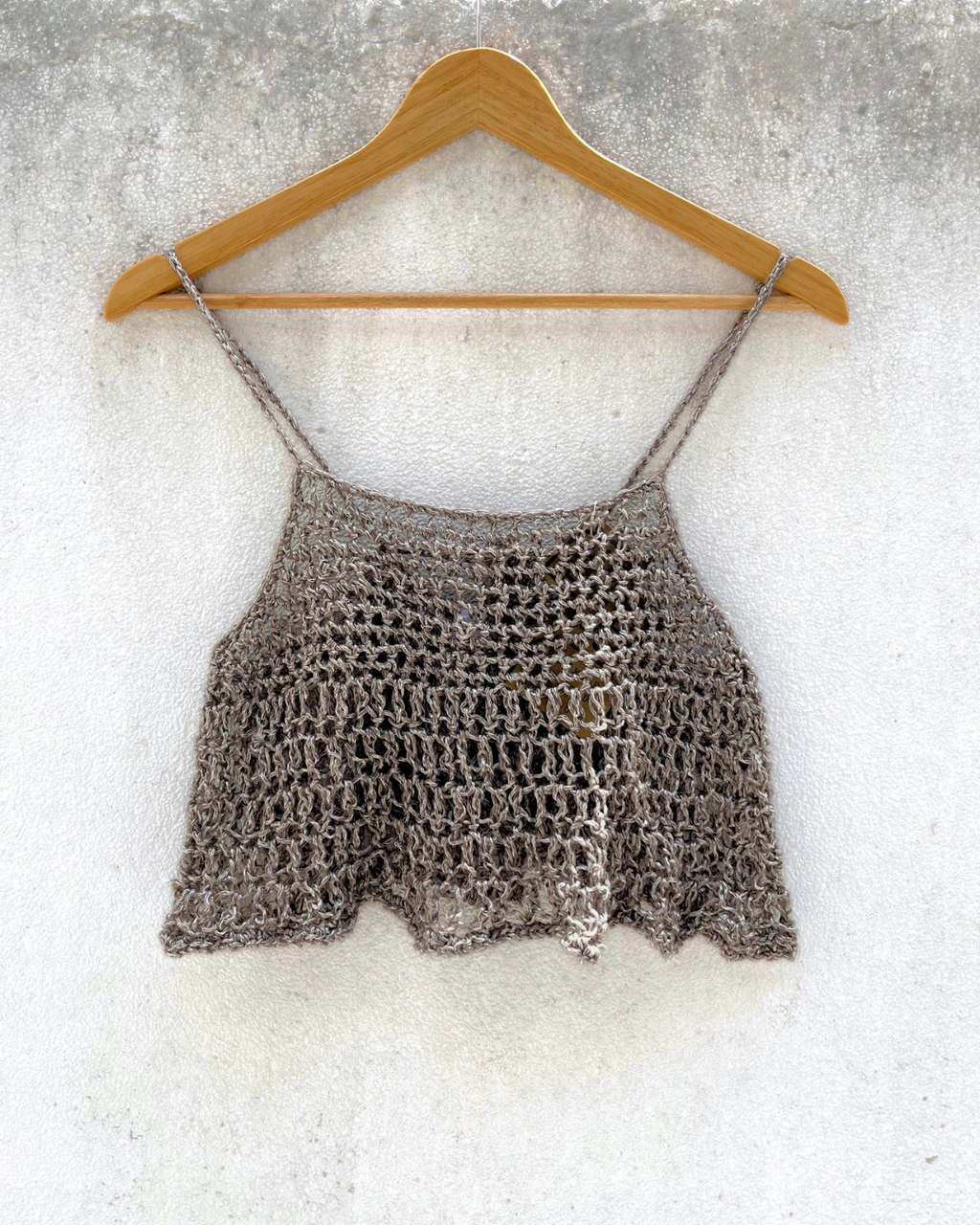 Silver Skirt + Tie Top Set