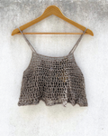Silver Skirt + Tie Top Set