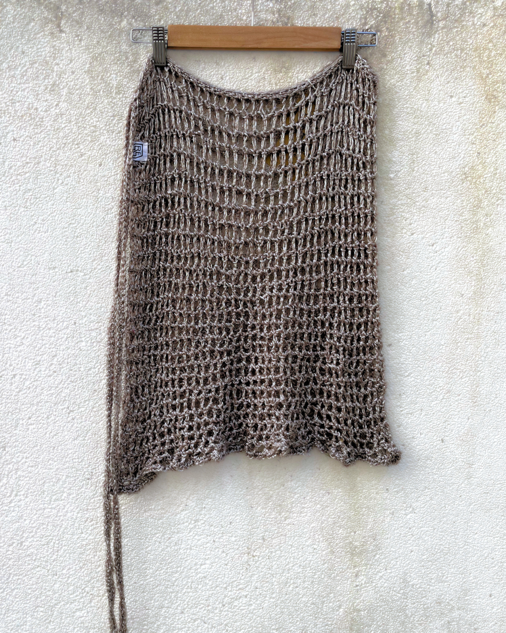 Silver Skirt + Tie Top Set