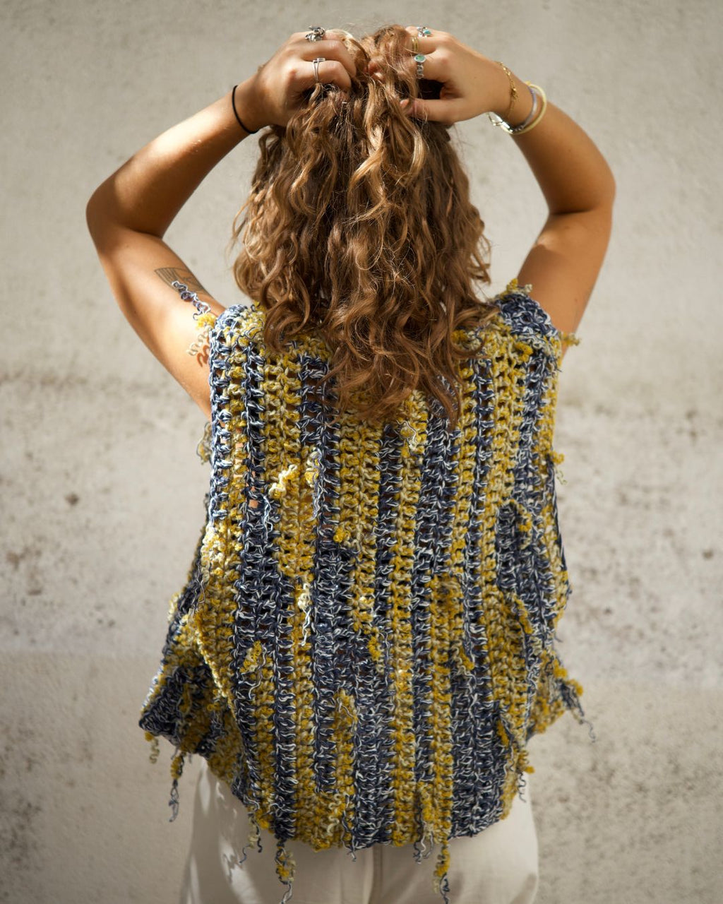 Crochet Front-Tie Vest