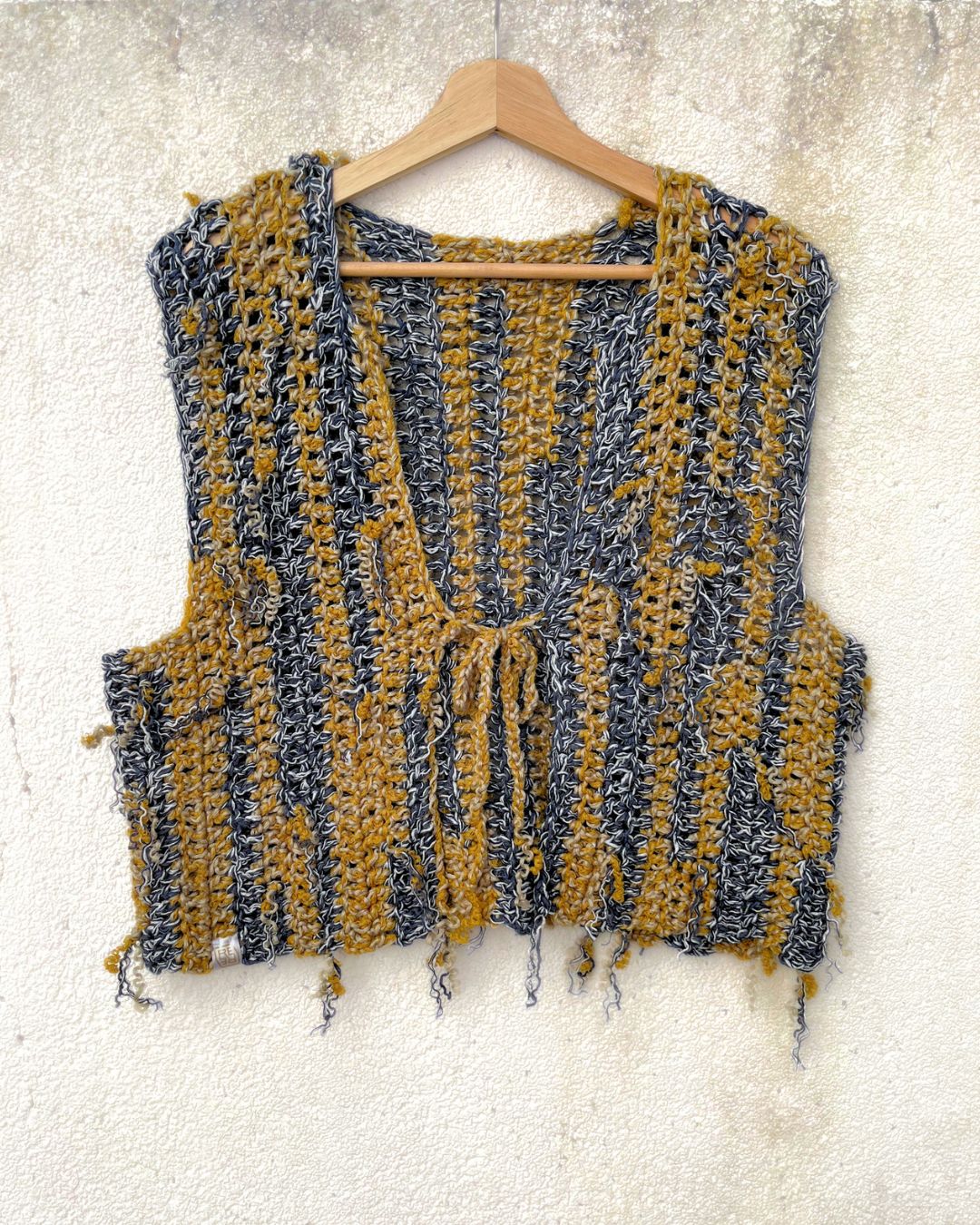 Crochet Front-Tie Vest