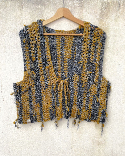 Crochet Front-Tie Vest