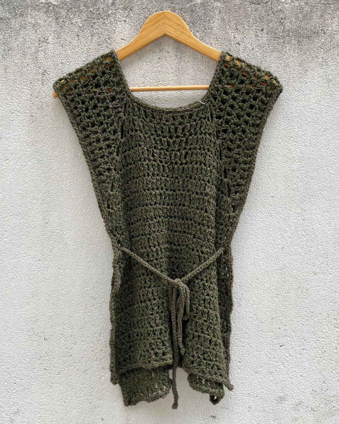 Crochet Mesh Tie Vest