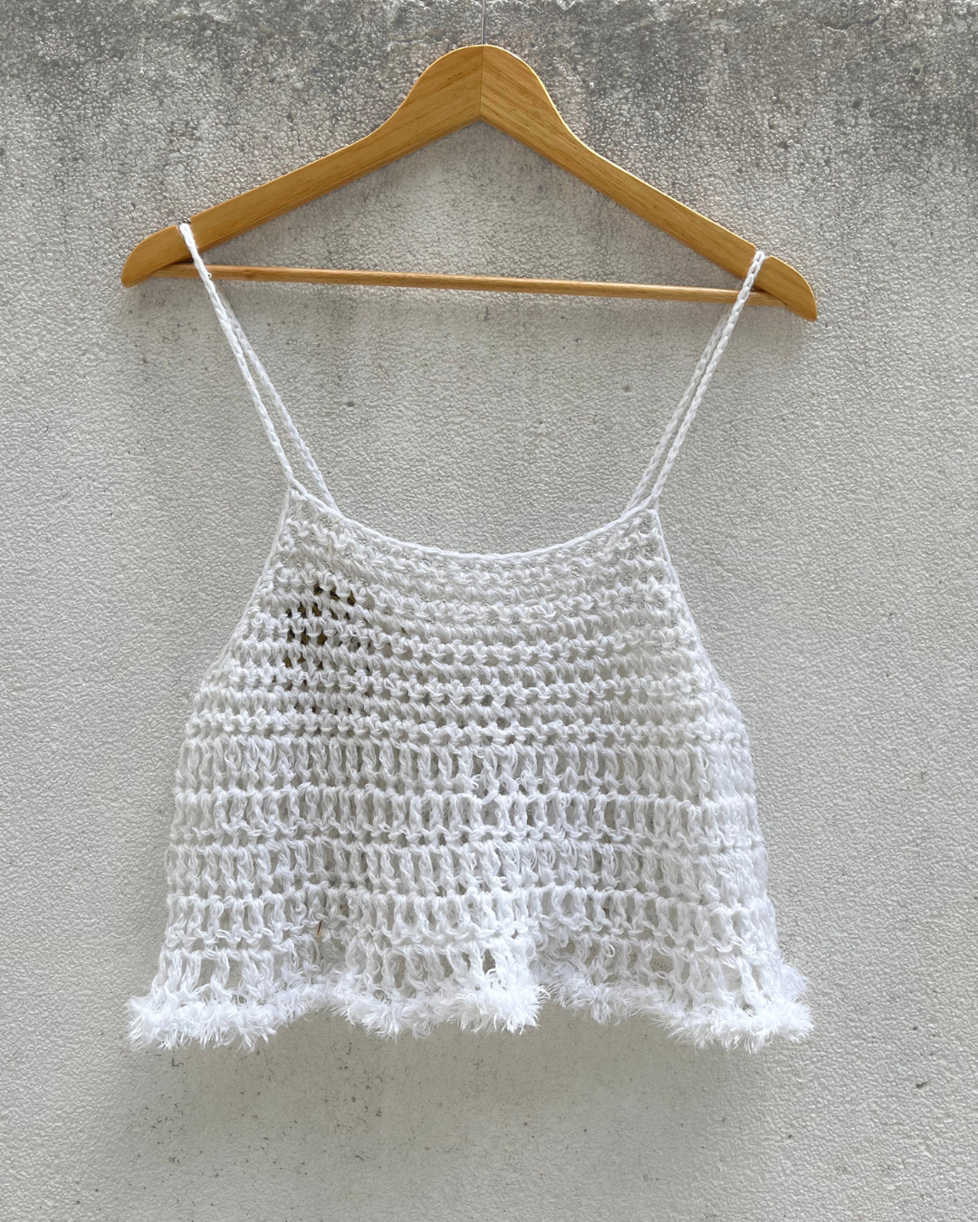 Crochet Spaghetti Tie Top