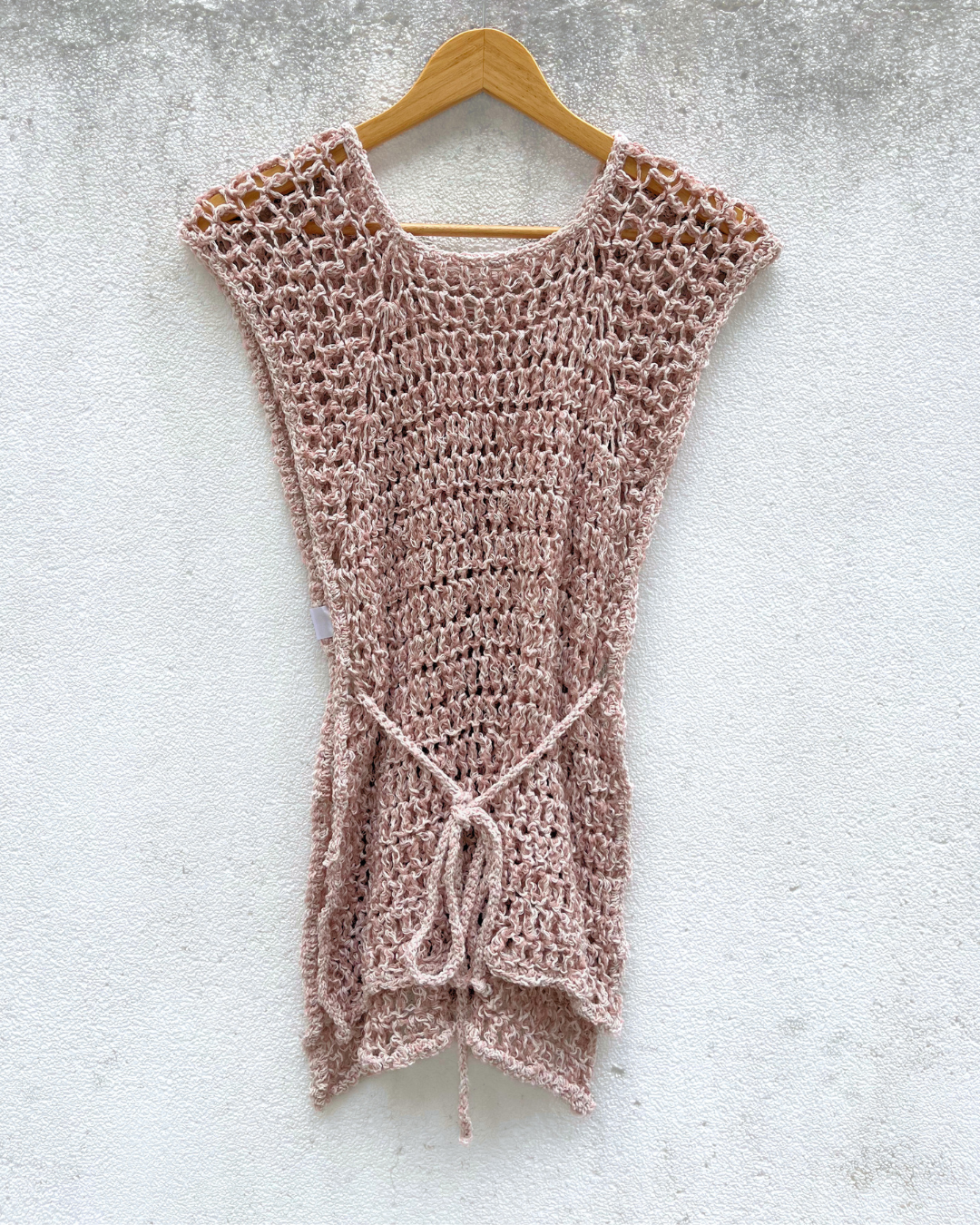 Crochet Mesh Tie Vest