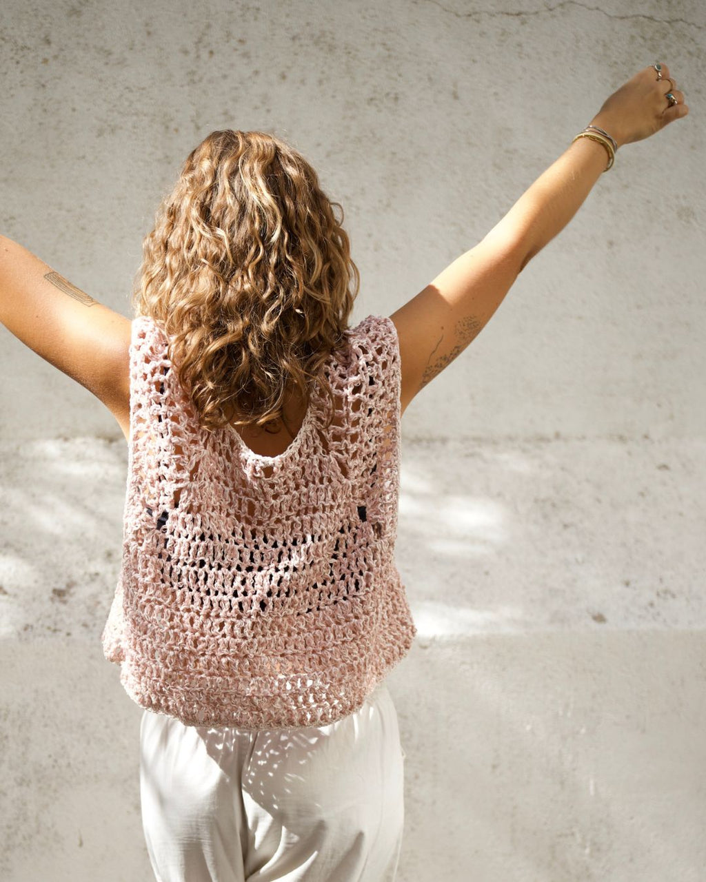 Blush Mesh Vest
