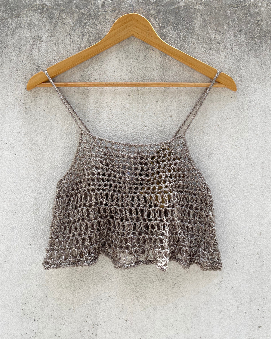 Crochet Spaghetti Tie Top