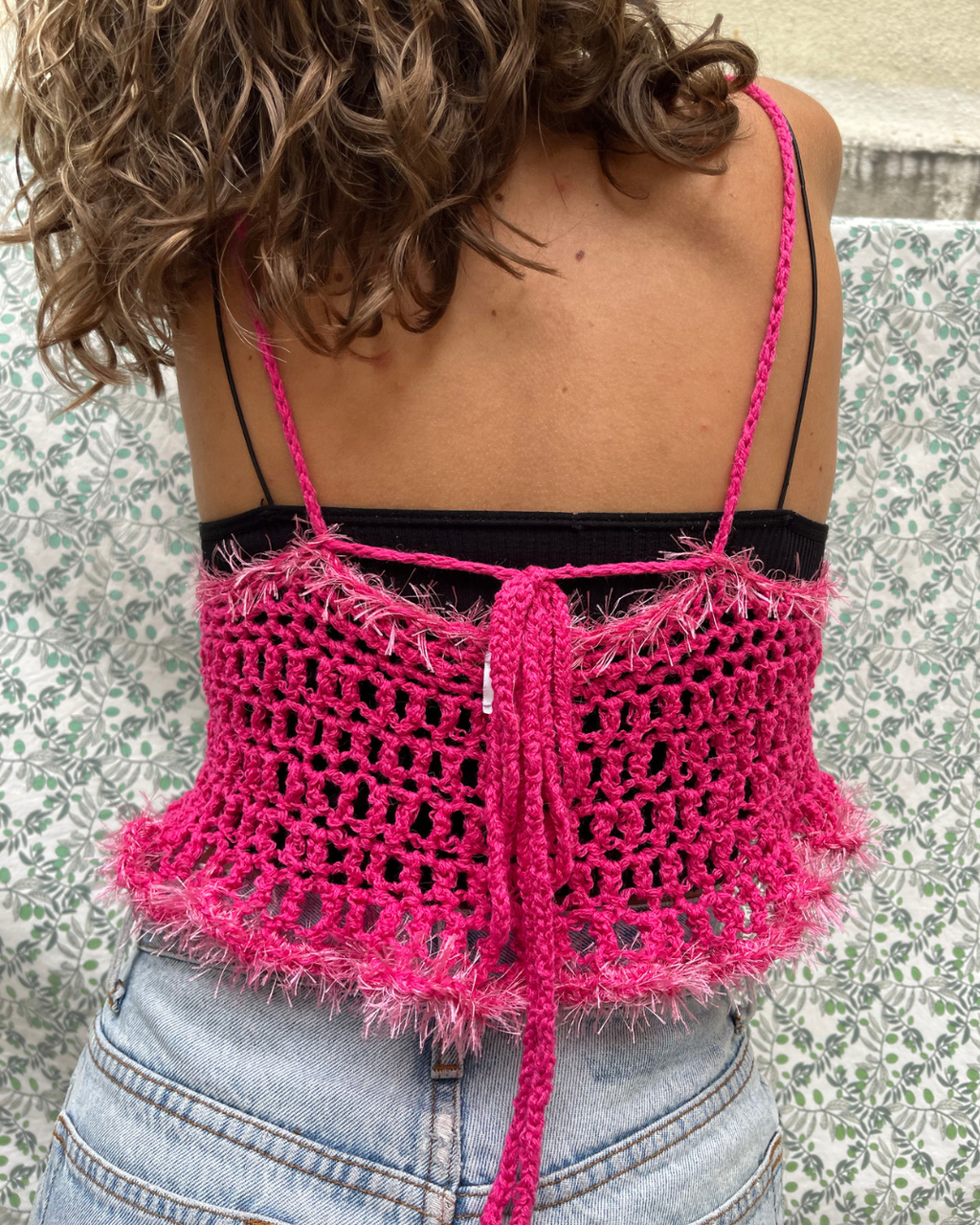 Crochet Spaghetti Tie Top
