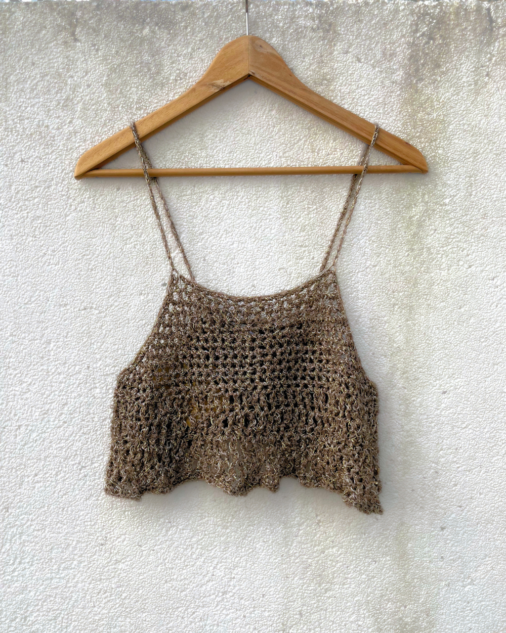 Crochet Spaghetti Tie Top