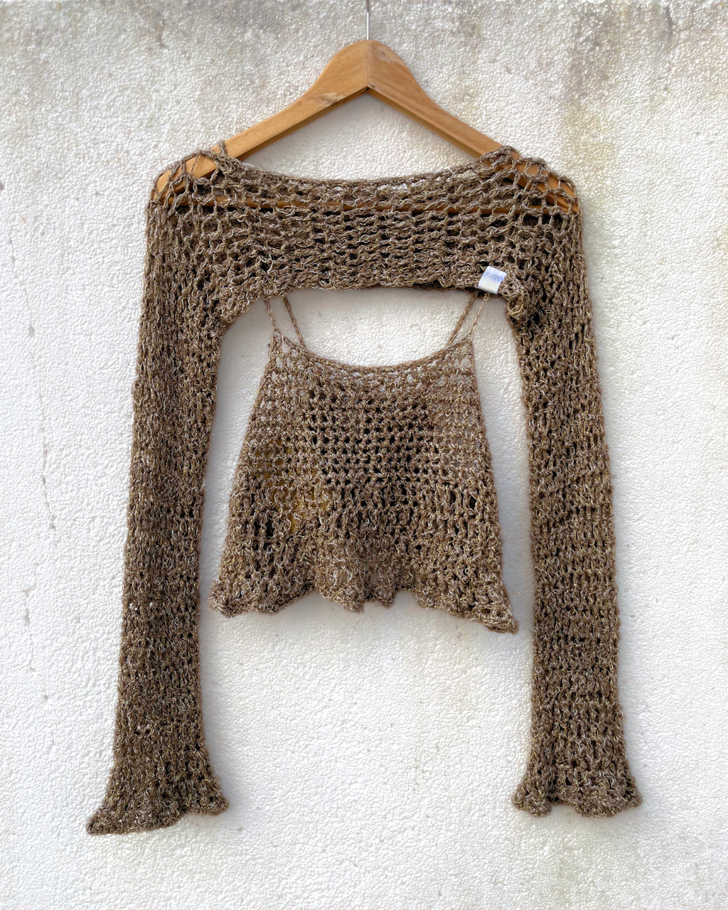 Gold Sleeve + Tie Top Set