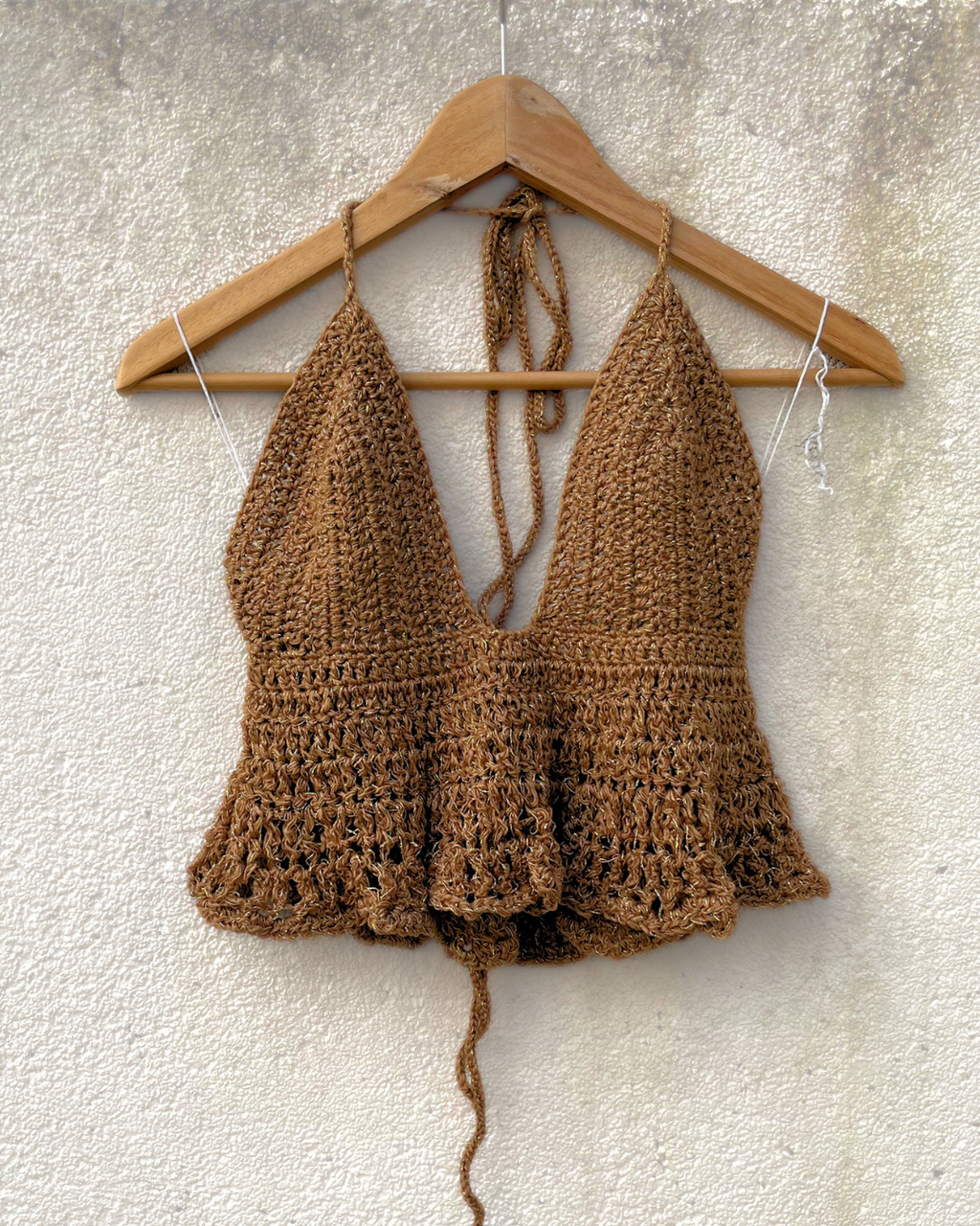 Gold Halter Top