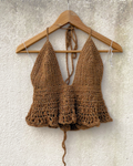 Gold Halter Top