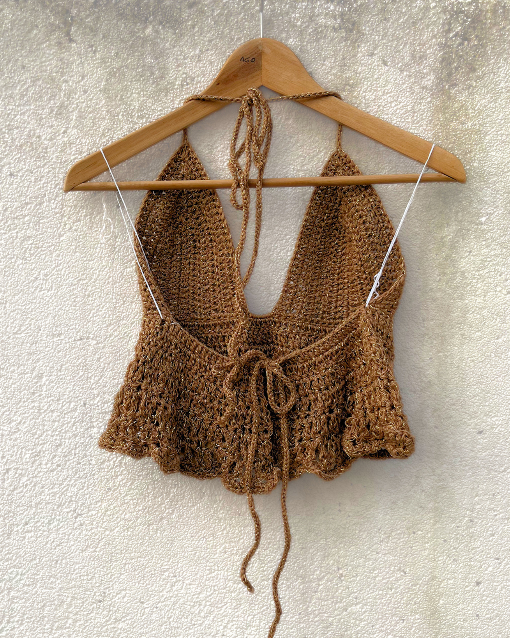 Gold Halter Top